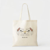 Dinosaurier Brides Tote Bag Tragetasche (Vorne)