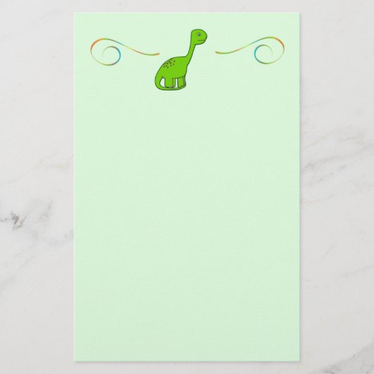 Dinosaurier Briefpapier (Vorderseite)