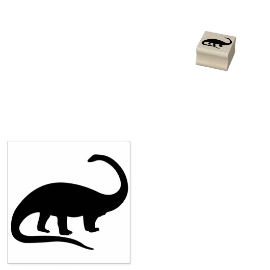 Dinosaurier Brontosaurus Dino Niedlich Kid's Gummistempel (Stempel)