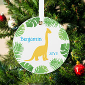 Dinosaurier Brontosaurus Foto Keepake Weihnachten Ornament