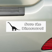 Dinosaurier| Brontosaurus Schwarzweiss Autoaufkleber (Auf Auto)