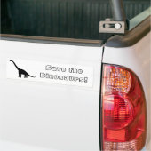 Dinosaurier| Brontosaurus Schwarzweiss Autoaufkleber (Auf Lkw)