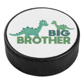 Dinosaurier Brüder, großer Bruder, kleiner Junge  Eishockey Puck (3/4)