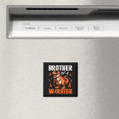 Dinosaurier Bruder von Warrior Leukemia Bewusstsei Magnet (In Situ (Geschirrspüler))