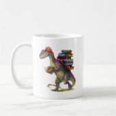 Dinosaurier Buchwurm - Niedlich Fantasy Reading Lo Kaffeetasse (Links)