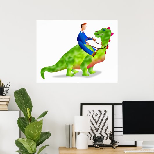 Dinosaurier Business Poster (Heimbüro)