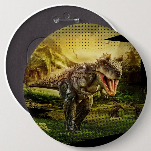 Dinosaurier Button (Vorne & Hinten)