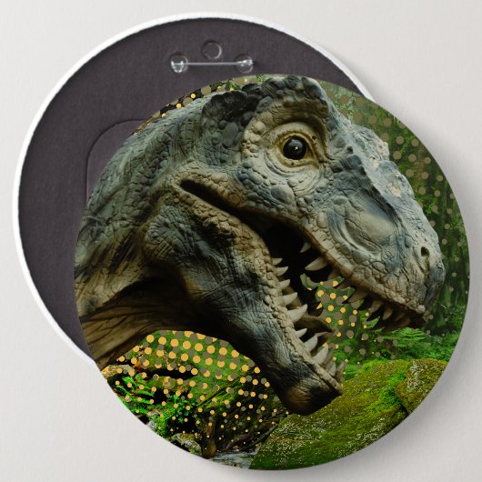 Dinosaurier Button (Vorne & Hinten)
