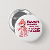 Dinosaurier Button (Vorne & Hinten)