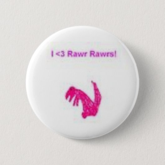 Dinosaurier Button (Vorderseite)