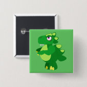 Dinosaurier Button (Vorne & Hinten)