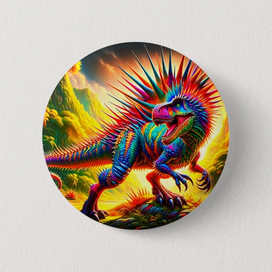 Dinosaurier Button (Vorderseite)