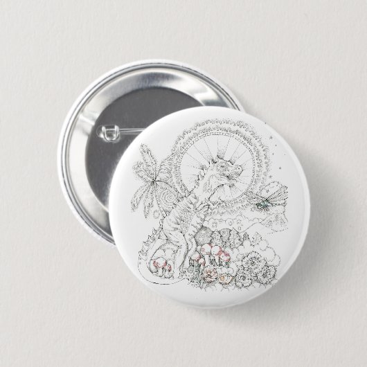 Dinosaurier Button (Vorne & Hinten)