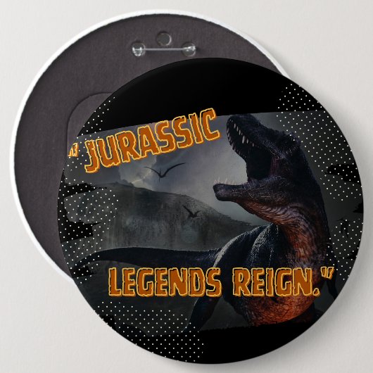 Dinosaurier Button (Vorne & Hinten)