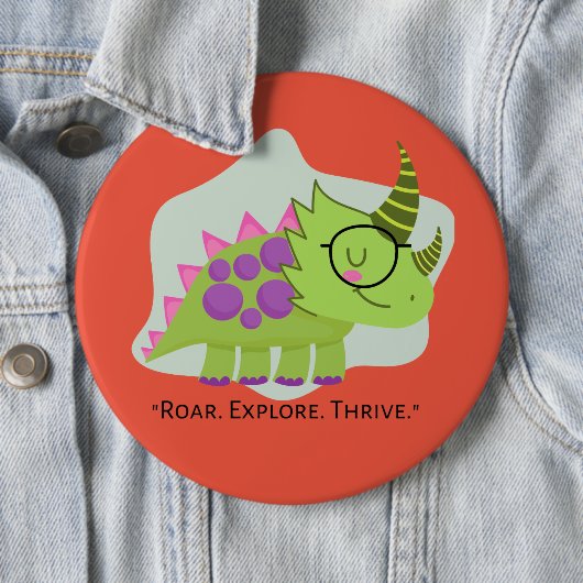 Dinosaurier Button (Beispiel)