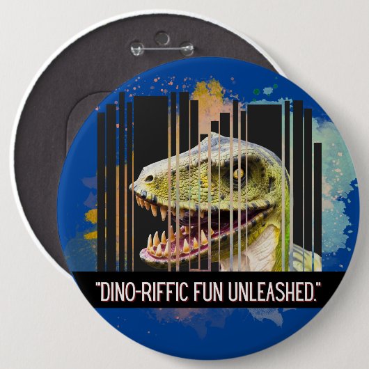 Dinosaurier Button (Vorne & Hinten)