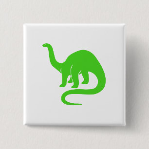Dinosaurier Button Light Green