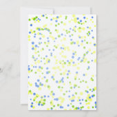 Dinosaurier Cake Three Rex Watercolor Boy Geburtst Einladung (Rückseite)