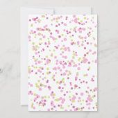 Dinosaurier Cake Three Rex Watercolor Girl Birthda Einladung (Rückseite)