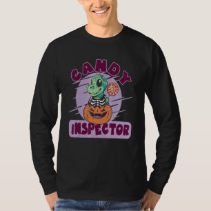 Dinosaurier Candy Inspector Halloween-Party für Ki T-Shirt