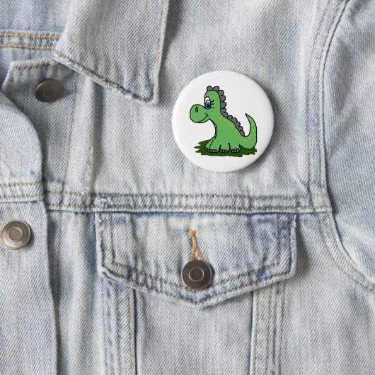 Dinosaurier-Cartoon Button (Beispiel)
