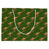 Dinosaurier Cartoon Spielzeug Brontosaurus Große Geschenktüte (Rückseite)