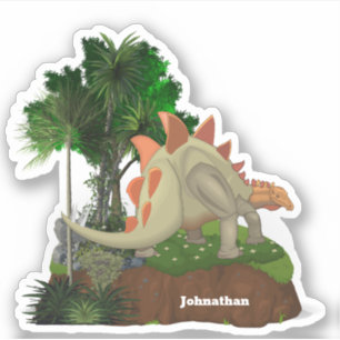 Dinosaurier Cartoon stegosaurus DIY Aufkleber