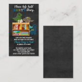 Dinosaurier Chalk Buchanfragen anstelle der Karte (Vorne/Hinten)