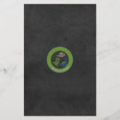 Dinosaurier Chalkboard Baby Shower Animal Match Ga (Rückseite)