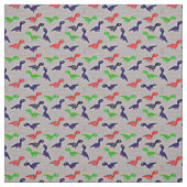 Dinosaurier Child's Drawings Red Blue Green Word Stoff (Muster)