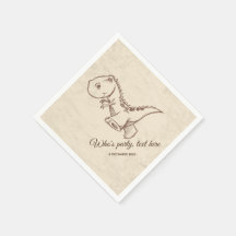 Dinosaurier, Cocktailpapier Napkins