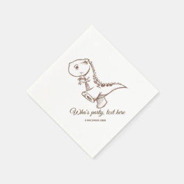 Dinosaurier, Cocktailpapier Napkins Serviette