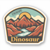 Dinosaurier, Colorado Aufkleber (Vorderseite)