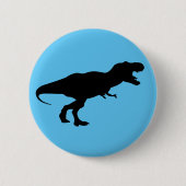 Dinosaurier Colorful Blue Button (Vorderseite)