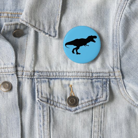 Dinosaurier Colorful Blue Button (Beispiel)