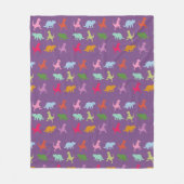 Dinosaurier Colorful Fllece Blanket Fleecedecke (Vorderseite)