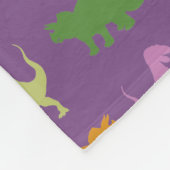Dinosaurier Colorful Fllece Blanket Fleecedecke (Ecke)