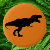 Dinosaurier Colorful Orange Button