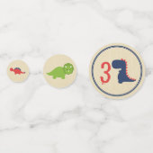 Dinosaurier Confetti - Dinosaurier Geburtstagsmate Konfetti (Vorderseiten)