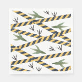 Dinosaurier Construction Party Napkins Serviette (Vorderseite)
