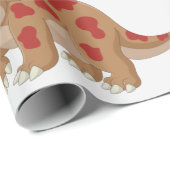Dinosaurier Cool Triceratops Kinder Geschenkpapier (Rolleneckpunkt)