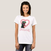 Dinosaurier Coole Liebe Dinosaurier T-Shirt (Vorne ganz)