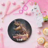 Dinosaurier-Creme-Kuchen - Geburtstag Pappteller (Party)