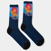 Dinosaurier-Crew-Socken Socken (Rechts)