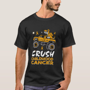 Dinosaurier Crush Kinderkrebs-Aufklärungsmonster T-Shirt