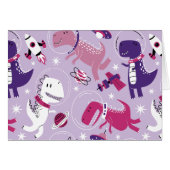 Dinosaurier, Cute Dinosaurier, Sterne, Raumschiff (Vorderseite (Horizontal))