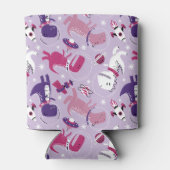 Dinosaurier, Cute Dinosaurier, Sterne, Raumschiff Dosenkühler (Rückseite)