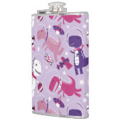 Dinosaurier, Cute Dinosaurier, Sterne, Raumschiff Flachmann (Links)