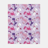 Dinosaurier, Cute Dinosaurier, Sterne, Raumschiff Fleecedecke (Vorderseite)