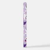 Dinosaurier, Cute Dinosaurier, Sterne, Raumschiff iPhone Hülle (Rechte Seite)